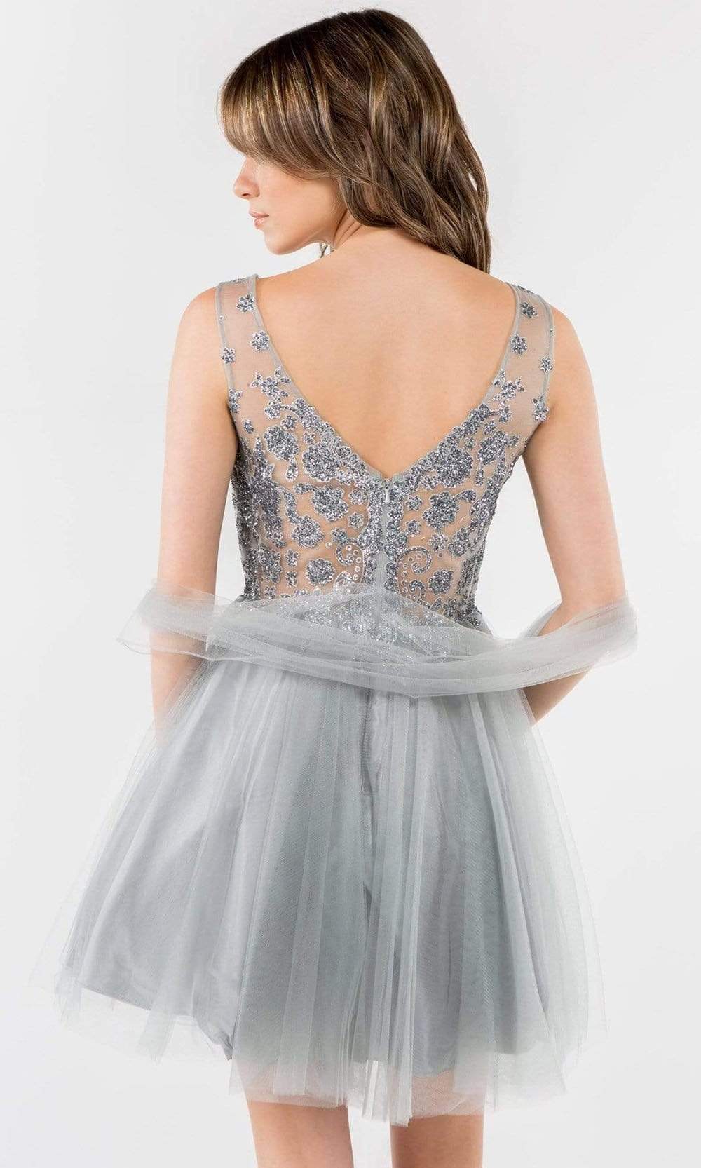 Glitter Short Black Lace Prom Dresses, Glitter Short Black Lace Formal –  Eip Collection